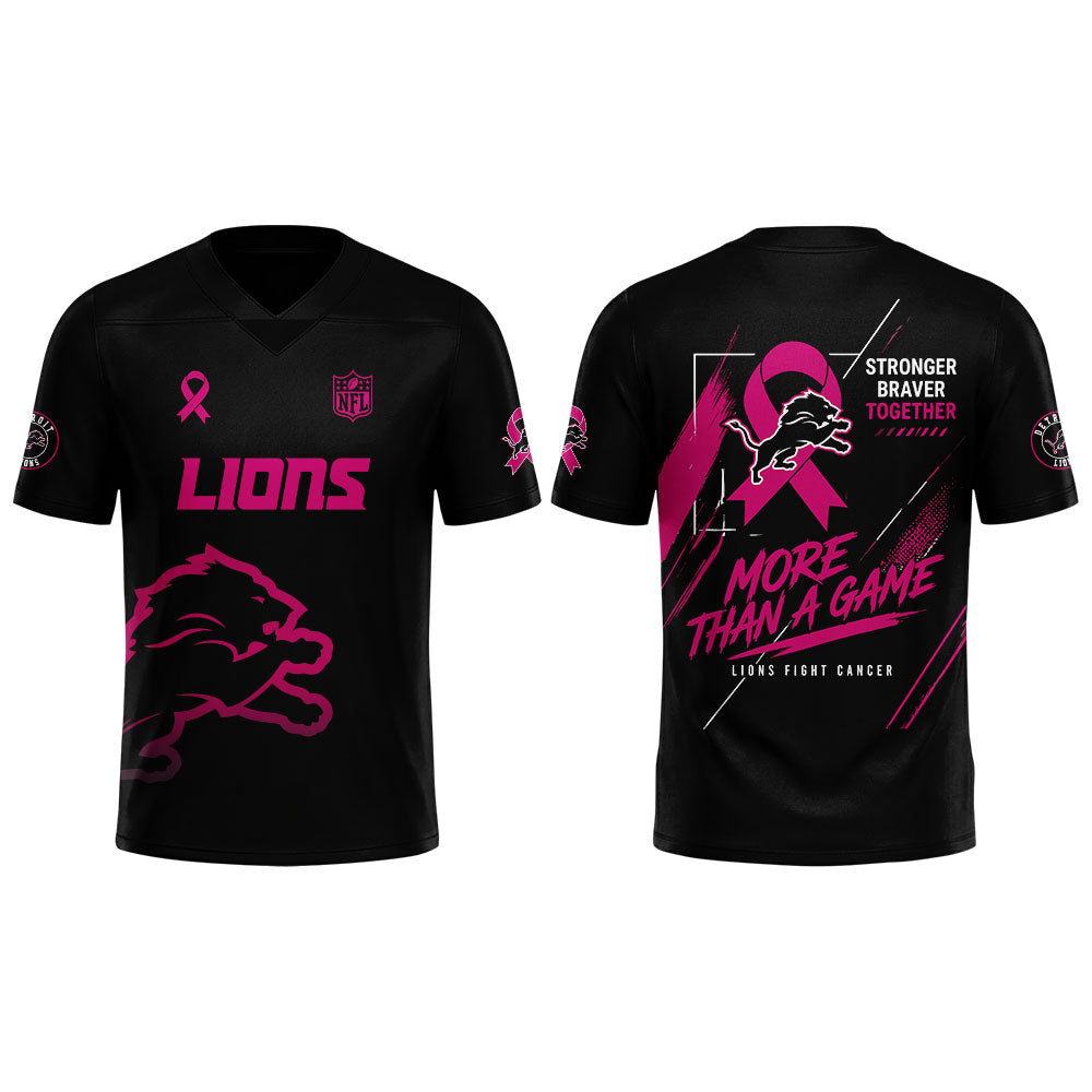 . D Lions CANCER AWARENESS MONTH OCTOBER 2026 Football Jersey