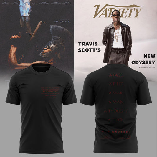 Travis Scott has just released a collection of merchandise for his album The Odyssey. Shirt V3