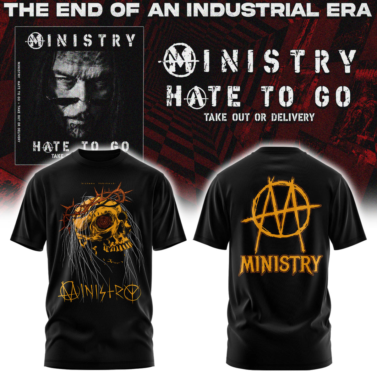 Ministry – Farewell Tour Hate to go Tshirt v4