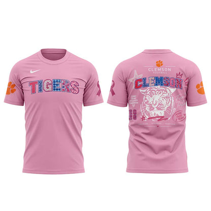 . Clemson Tigers Breast Cancer Awareness Month 2026 Shirt