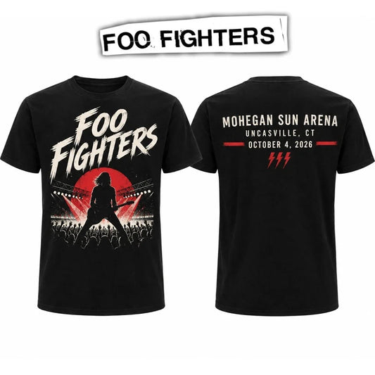 Foo Fighters Mohegan Sun 2026 Shirt, Take Cover Tour Concert Tee, Uncasville CT Rock Band T-Shirt, October 4 2026