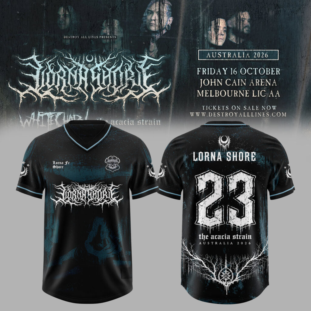 LORNA SHORE – AUSTRALIA & NEW ZEALAND TOUR 2026 Exclusive Football/Soccer Jersey
