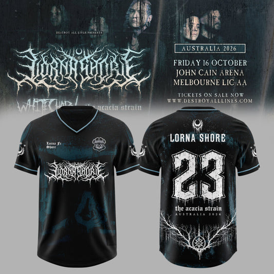 LORNA SHORE – AUSTRALIA & NEW ZEALAND TOUR 2026 Exclusive Football/Soccer Jersey