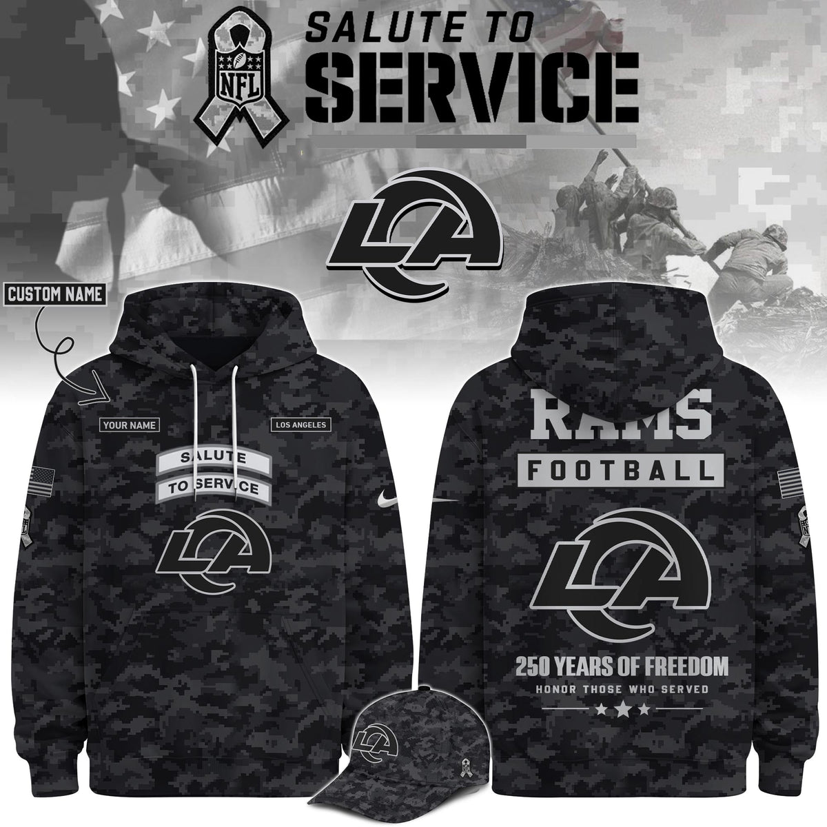 LAR Veterans Day Limited Edition Hoodie Limited Edition + Selling Out Fast