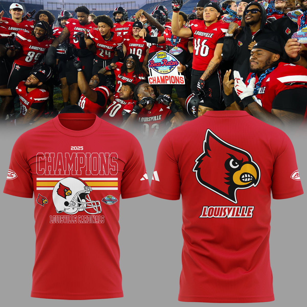 Limited Edition Boca Raton Bowl Champions Shirt