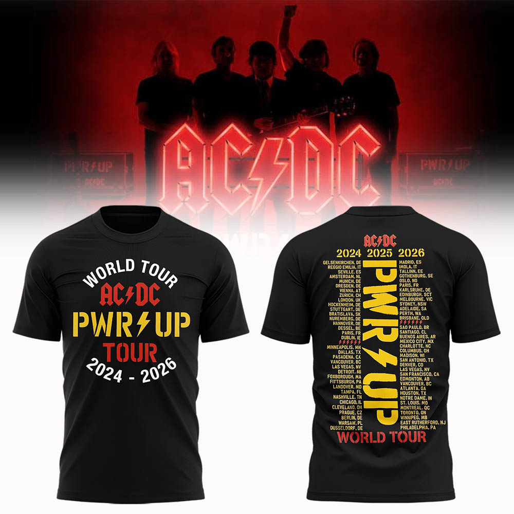 Limited Edition POWER UP Tour 2026 TShirt