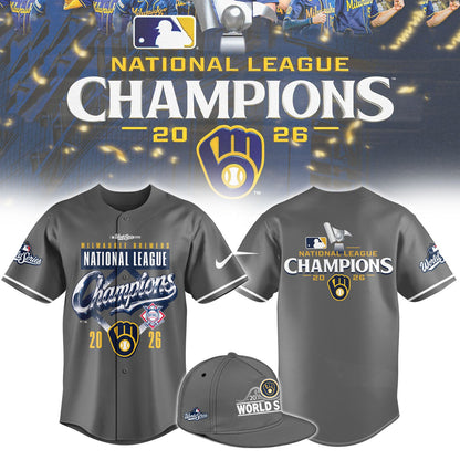 Milwaukee Brewers NLCS Champions 2026 Limited Edition Baseball Jersey