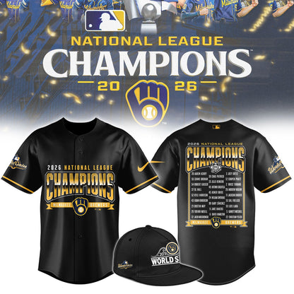 Milwaukee Brewers NLCS Champions 2026 Limited Edition Baseball Jersey