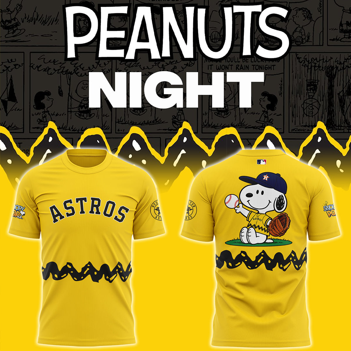 Astros x Peanuts Night ⚾🐶 Shirt
