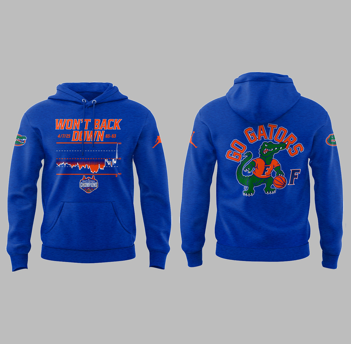 Limited Edition Florida Basketball: Won’t Back Down National Champions Hoodie