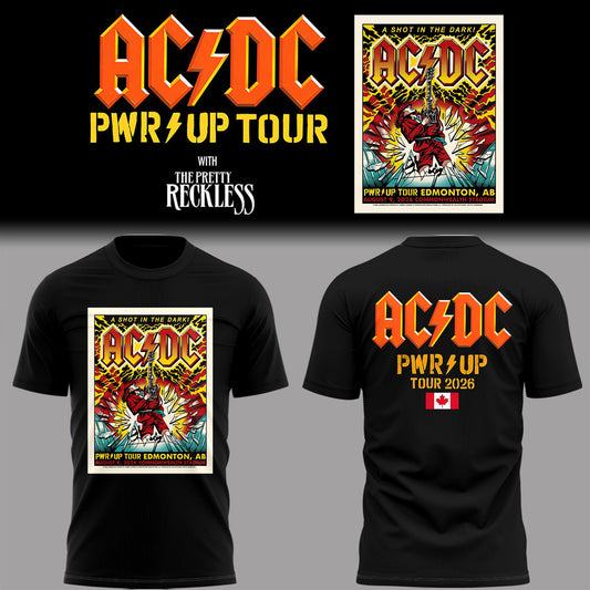 Limited Edition Power Up Tour 2026 in Edmonton,AB Shirt