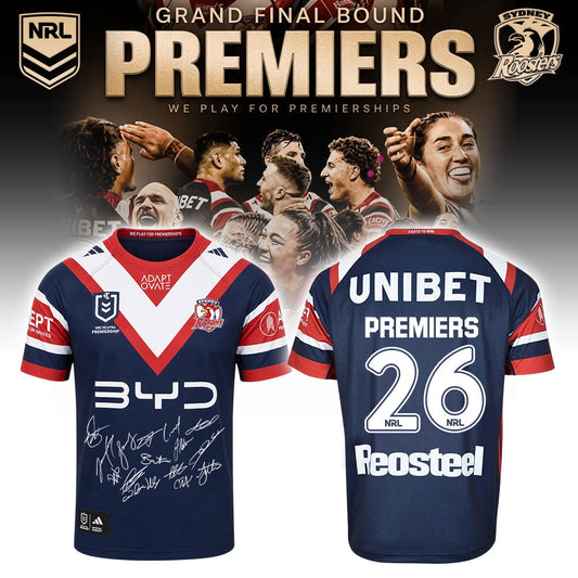 Sydney Roosters 2026 PREMIERS Limited Jersey