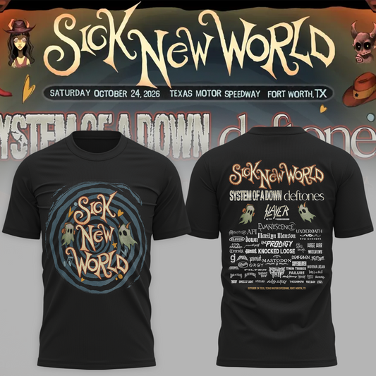 Limited Edition Sick New World Texas 2026 Festival Merch Pop Up At Texas