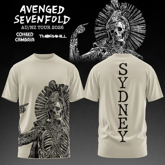 Avenged Sevenfold: AUS/NZ Tour 2026 Limited T-Shirt – Sydney