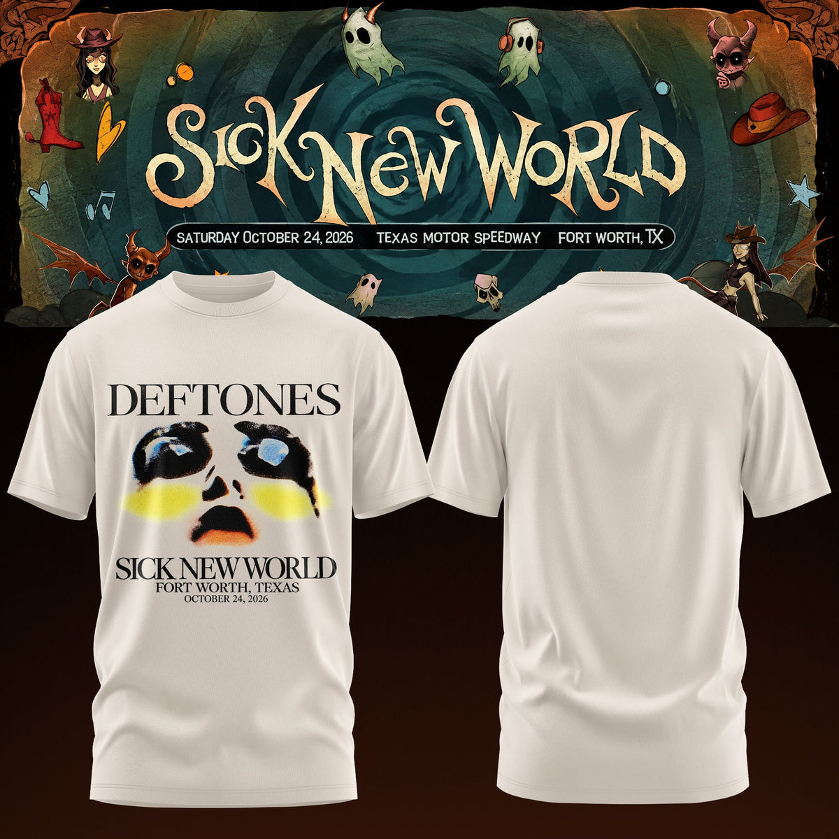 Deftones – Sick New World Texas 2026 Tshirt