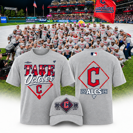 Limited Edition Cleveland Guardians Division Series Champions Distressed Locker Room Take October T-shirt