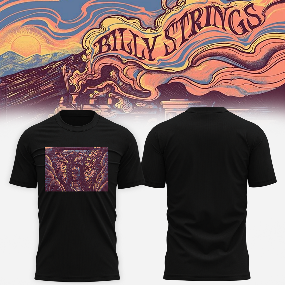 Billy Strings Chattanooga TN 2026 Event Poster At Tivoli Theatre On October 20 2026 T-shirt