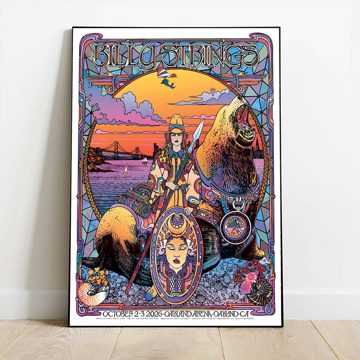 Limited Edition Billy Strings tour 2026 poster