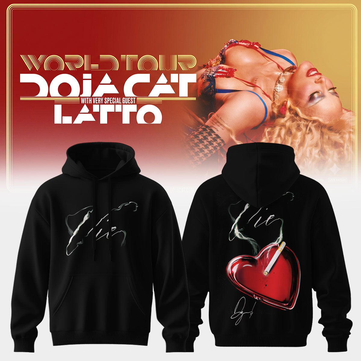 ,Doja Cat “Tour Ma Vie 2026” Limited Edition Signature – Hoodie