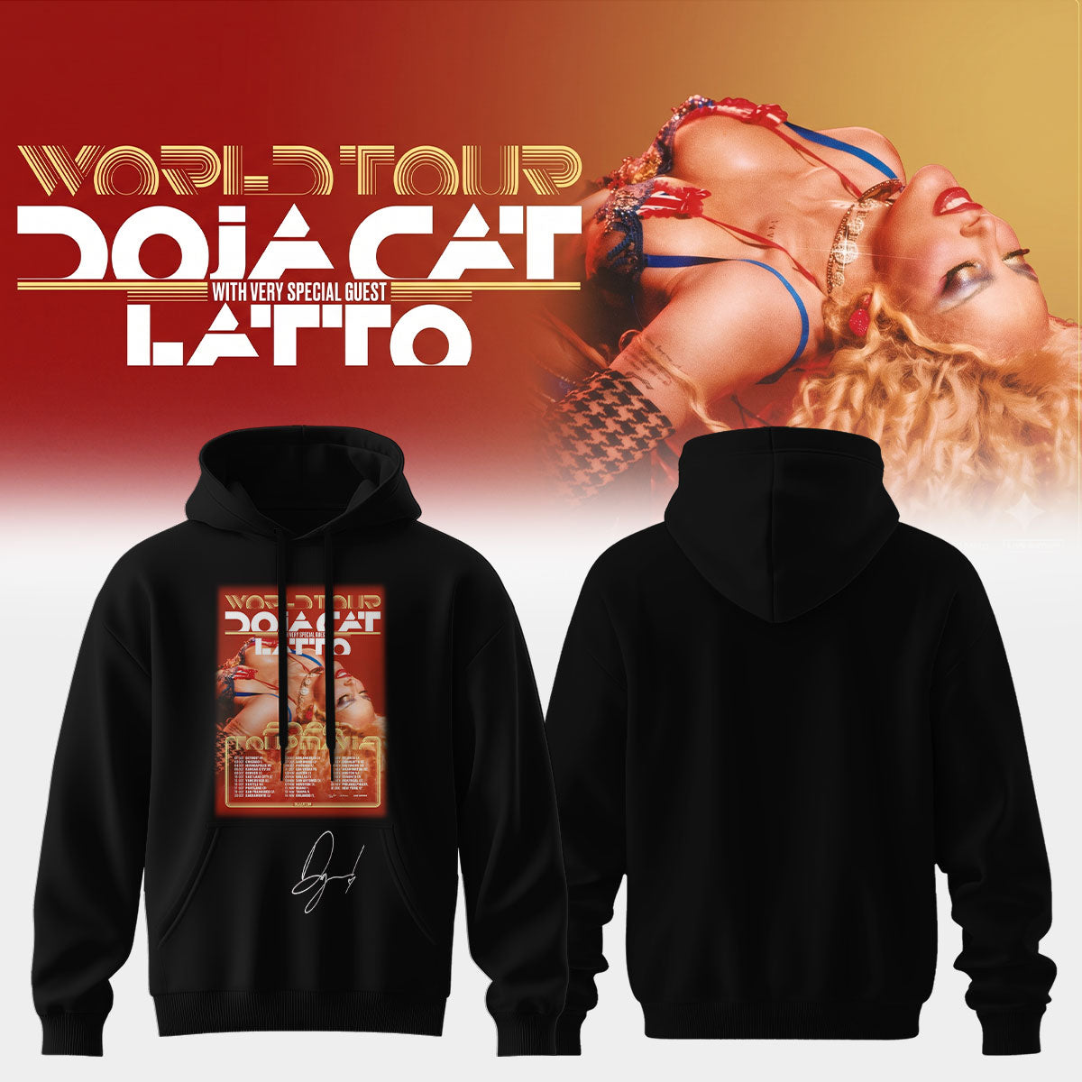 ,Doja Cat “Tour Ma Vie 2026” Limited Edition Signature – Hoodie