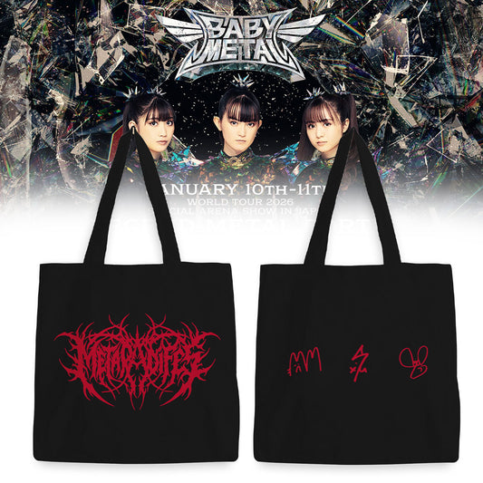 BABYMETAL WORLD TOUR signed Tote Bag