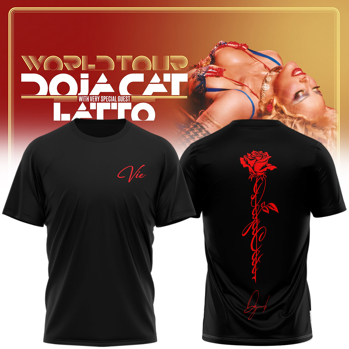 Doja Cat “Tour Ma Vie 2026” Limited Edition Signature – Tshirt