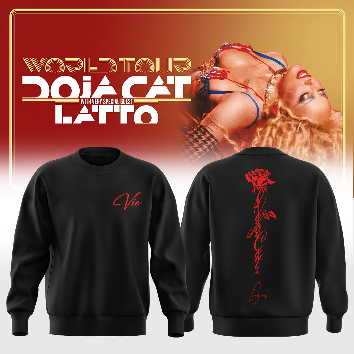 Doja Cat “Tour Ma Vie 2026” Limited Edition Signature – Sweatshirt