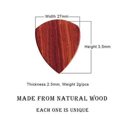 Engraved Wooden Guitar Pick Box: Personalized Music Gift