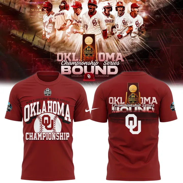 Oklahoma Baseball 2026 "OklaOmaha" T-shirt - Red