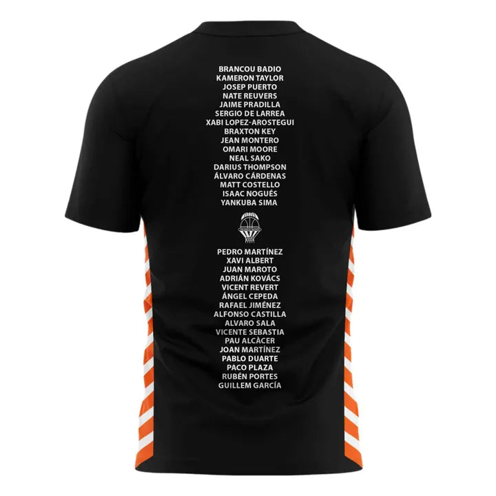 Valencia Basket 2026 Liga Endesa Champions T-Shirt - Black Basketball Tee(v1)