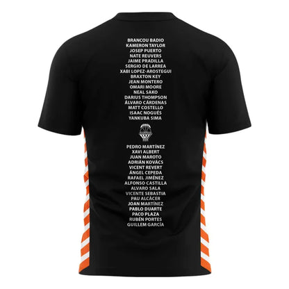 Valencia Basket 2026 Liga Endesa Champions T-Shirt - Black Basketball Tee(v1)