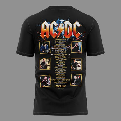 Special 2026 AC/DC North America Power Up Tour T-Shirt