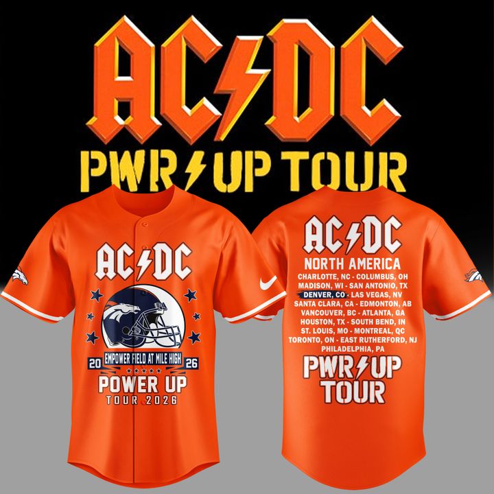 Perfect Shirt AC/DC x Denver Broncos - Power Up Tour 2026 Jersey