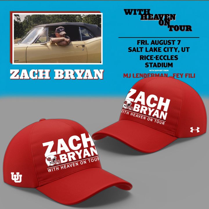 New Shirt Zach Bryan x Utah Utes Football - With Heaven On Tour 2026 T-Shirt