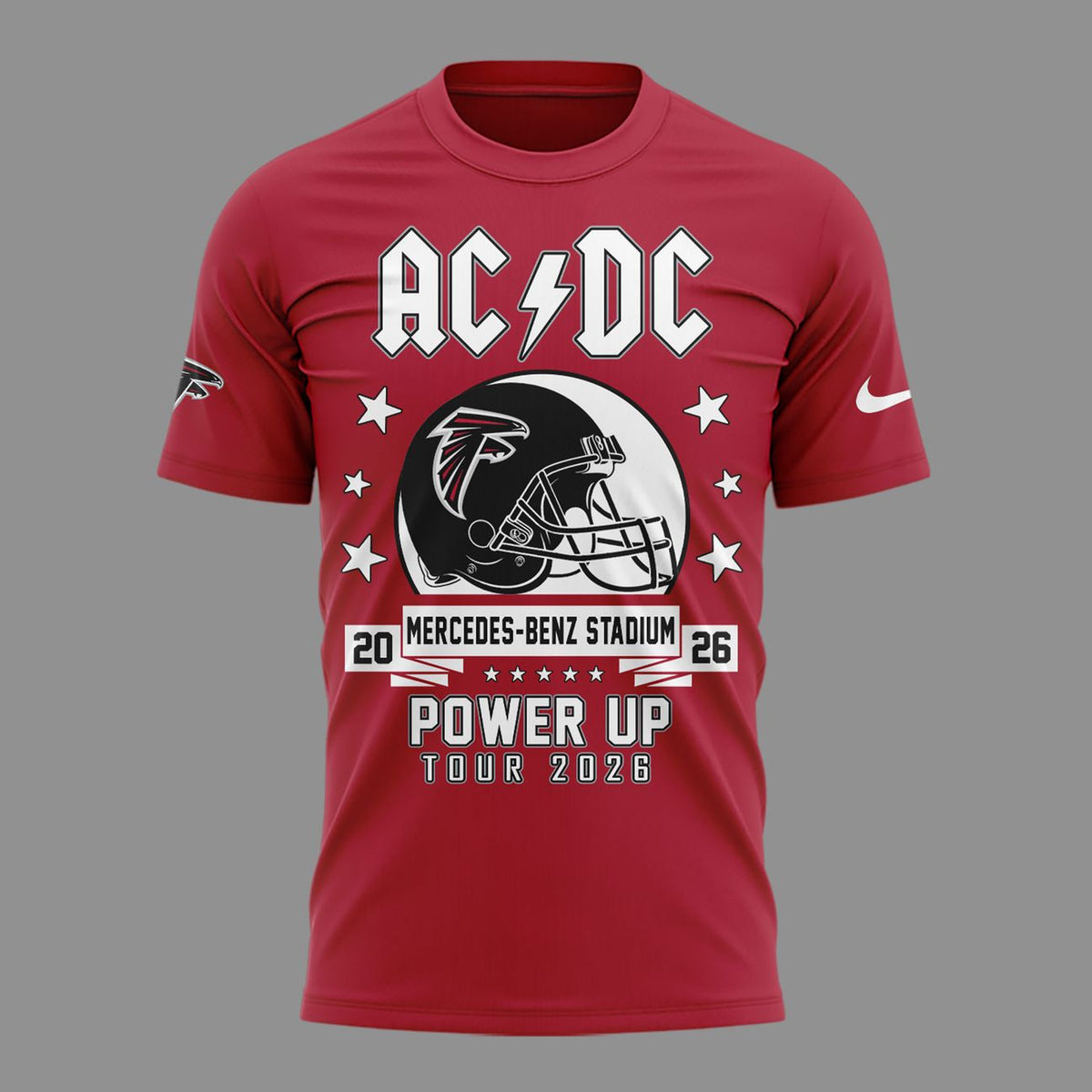 01. New Shirt AC/DC x Atlanta Falcons - Power Up Tour 2026 T-Shirt