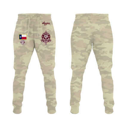 Texas A&M Aggies Honor & Support Camo Long Tee