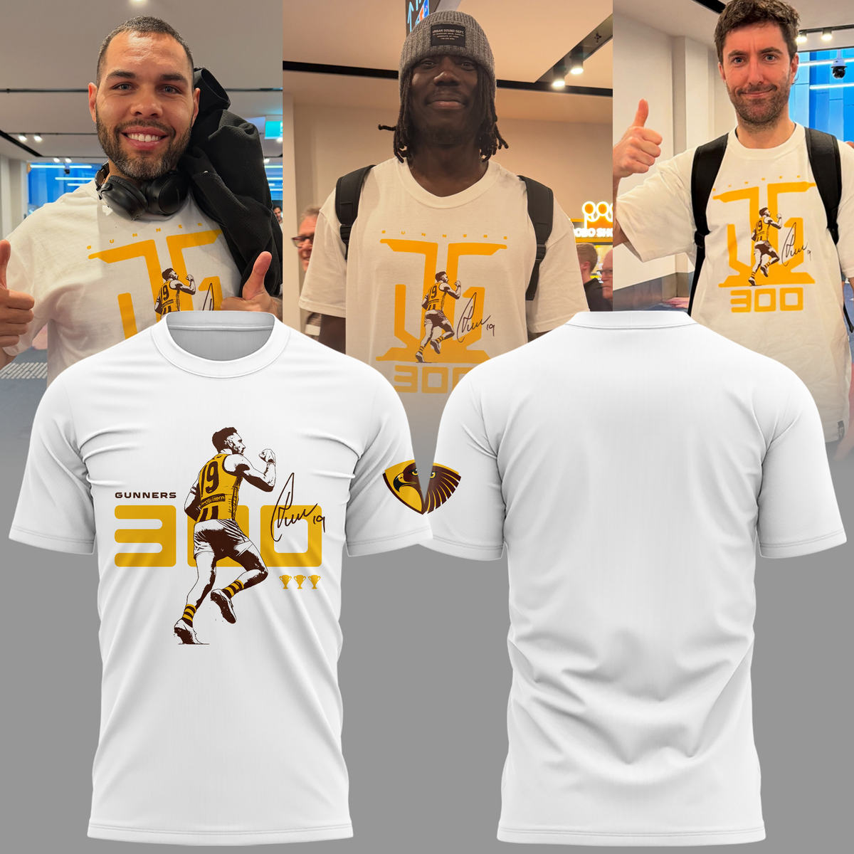 Limited edition Gunners 300th games T-shirt