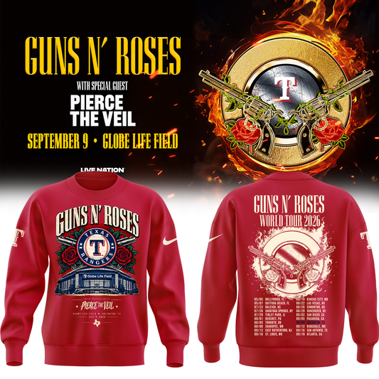GN’R x Texas Rangers Globe Life Field 2026 Tour Sweatshirt