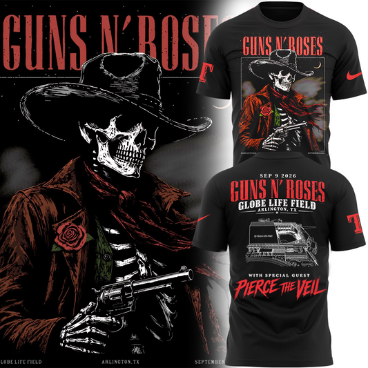 GN’R x Texas Rangers Globe Life Field 2026 Tour T-Shirt