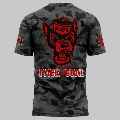 NCSU Football Black Camo 2026 T-Shirt