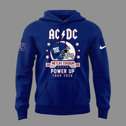 Special AC/DC x New York Giants - POWER UP TOUR 2026 Hoodie