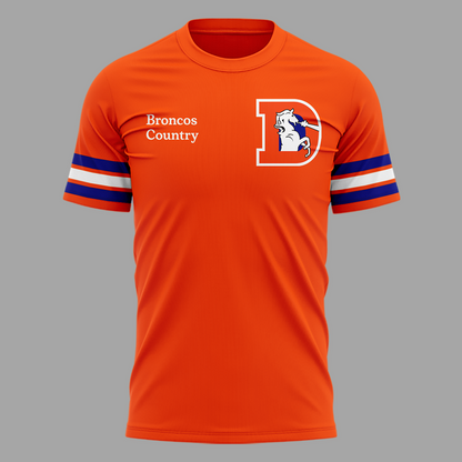 1.Exclusive Version Denver Broncos Throw Back Tshirt