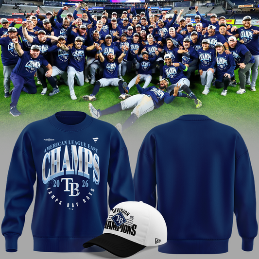 Tampa Bay Rays 2026 AL East Division Champions SWEATSHIRT