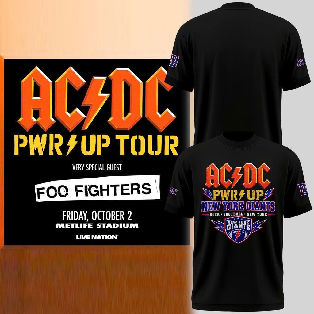 New York Giants x AC/DC T-Shirt