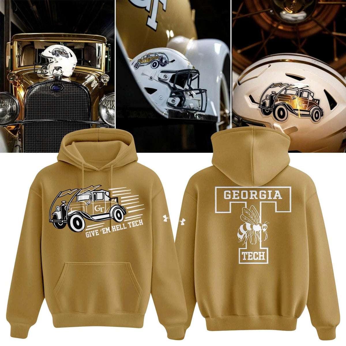Unisex Yellow Georgia Tech Football 2026 Reck Day Special hoodie