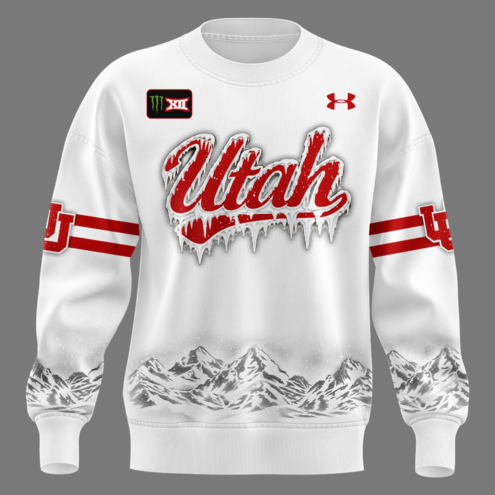 Limited Edition Utah Utes Football White Out Sweatshirt 2026