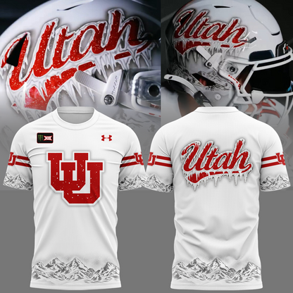 2.Limited Edition Utah Utes Football White Out T-Shirt 2026