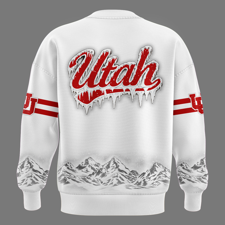 Limited Edition Utah Utes Football White Out Sweatshirt 2026