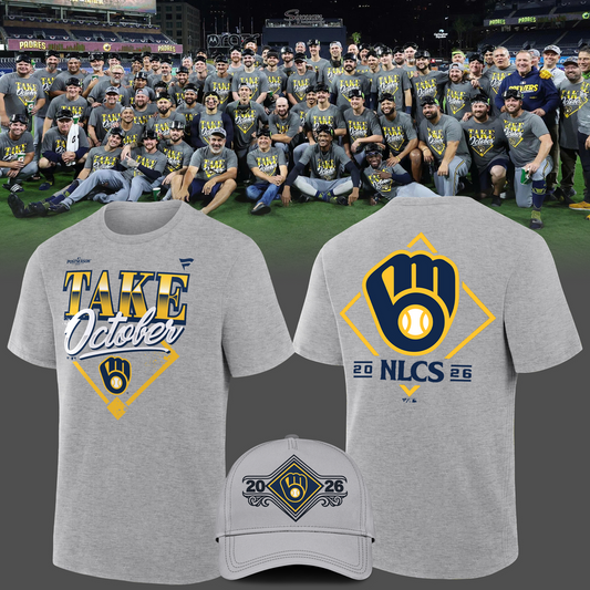 Milwaukee Brewers 2026 Division Series Champions Distressed Locker Room Take October T-Shirt