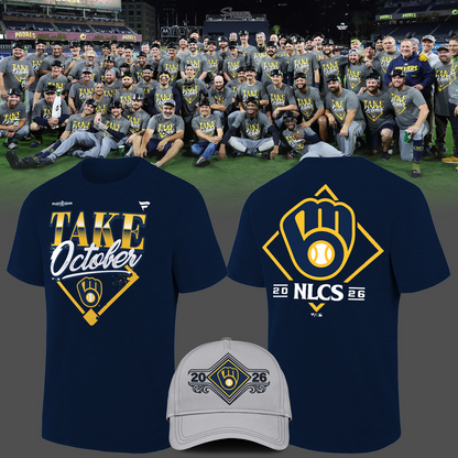 Milwaukee Brewers 2026 Division Series Champions Distressed Locker Room Take October T-Shirt